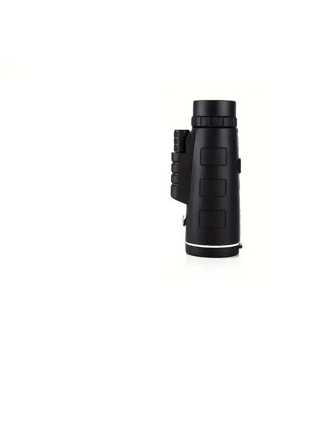 Black Monocular Telescope 40mm HD Optics with Tripod Smartphone Adapter for Outdoor - Image 1
