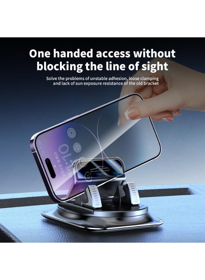 Car phone holder 360 degree rotation, suitablefor car navigation in-car dashboard, horizontaland vertica screen adjustment angle,suctioncup fixed non-slip mobile phone holdersuitable for iPhone and Android - Image 3