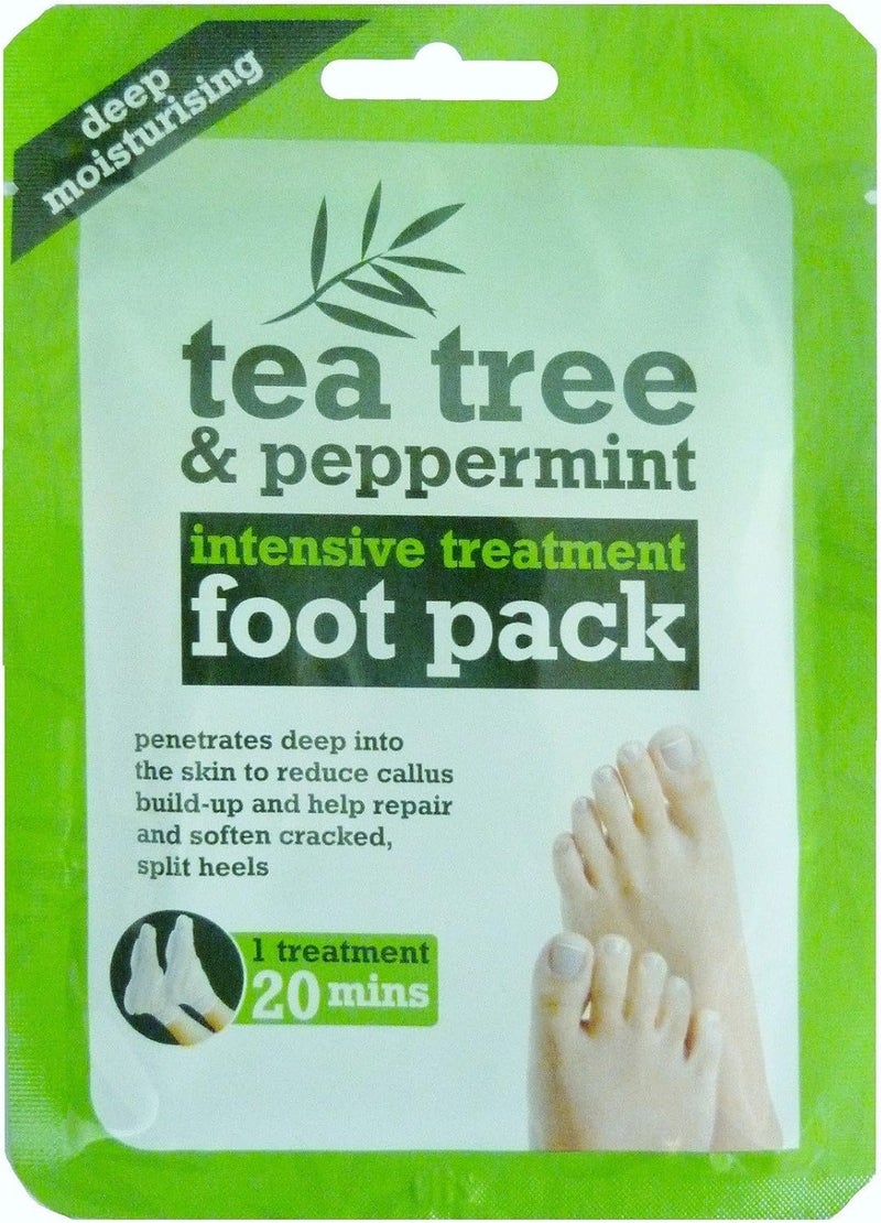 Tea Tree and Peppermint Deep Moisturising Pack 1x Foot Pack and 1x Hand Pack