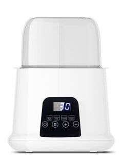 Baby Bottle Warmer, 4-in-1 Smart Thermostat Double Bottle Baby Food Heater for Breast Milk Or Formula,Intelligent LED Panel Control Real-time Display of Fast Warming