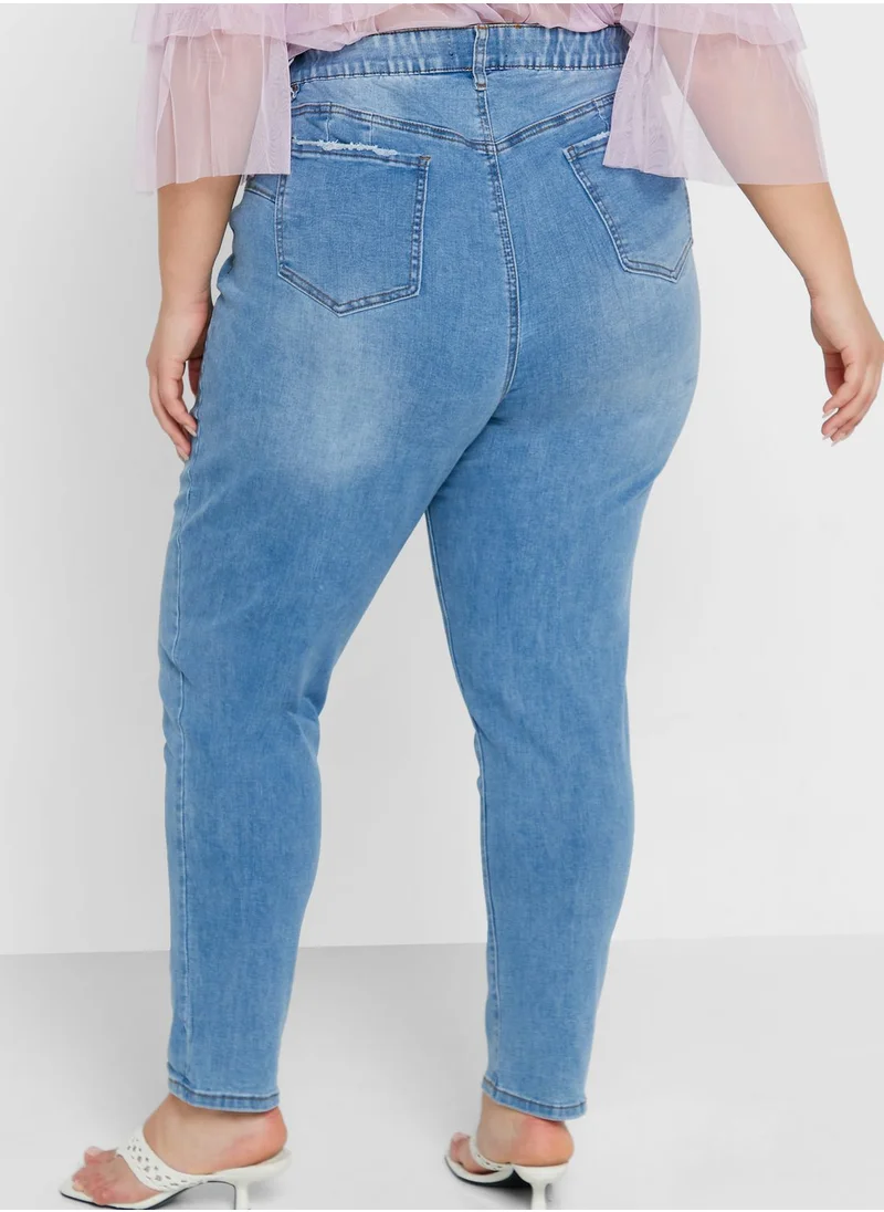 Avenue High Waist Skinny Jeans