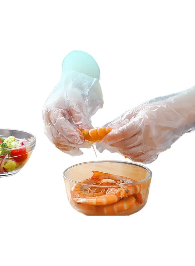 Yata Utada Disposable Food Grade Gloves 200 Pieces Per Bag Thickened Leak-Proof Plastic Pe Gloves Kitchen - Image 3