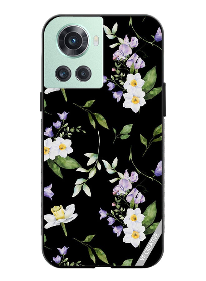 VR CREATIVE Protective Case Cover For OnePlus 10R Flower Design Multicolour - Image 1