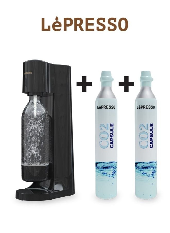 Carbonator Sparkling Water Maker 800mL with Two CO2 Capsule 