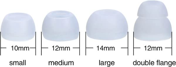 Earbudz Replacement Earbuds Ear Tips fit Powerbeats, Skullcandy, Panasonic, Symphonized, iFrogz, Mpow, & More - Small, Medium, Large and Double Flange (8 Pairs - 16 Pieces) - Image 4