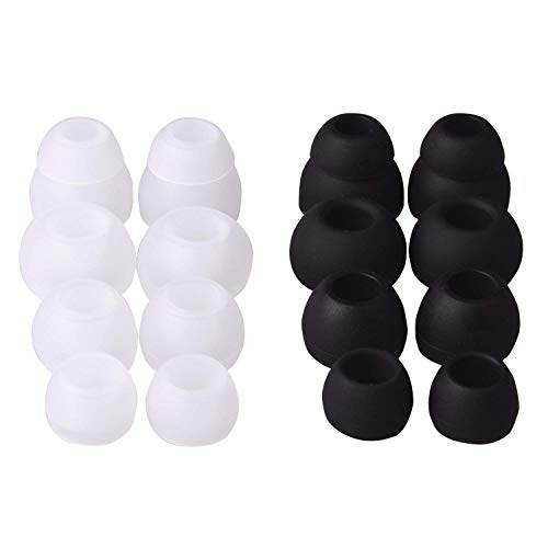 Earbudz Replacement Earbuds Ear Tips fit Powerbeats, Skullcandy, Panasonic, Symphonized, iFrogz, Mpow, & More - Small, Medium, Large and Double Flange (8 Pairs - 16 Pieces) - Image 1