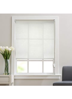 Deco Window Deco Window Sheer Roller Blinds for Windows 42 Inches W X 84 Inches H Ivory RollUp Shades Light Filtering Sun UV Protection Polyester Curtains for Home Office  - Image 1