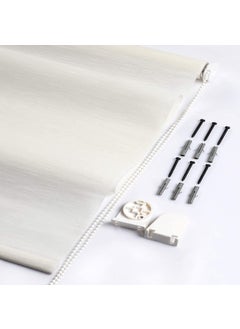 Deco Window Deco Window Sheer Roller Blinds for Windows 42 Inches W X 84 Inches H Ivory RollUp Shades Light Filtering Sun UV Protection Polyester Curtains for Home Office  - Image 4