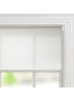 Deco Window Deco Window Sheer Roller Blinds for Windows 42 Inches W X 84 Inches H Ivory RollUp Shades Light Filtering Sun UV Protection Polyester Curtains for Home Office  - Image 5