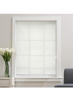 Deco Window Deco Window Sheer Roller Blinds for Windows 42 Inches W X 84 Inches H Ivory RollUp Shades Light Filtering Sun UV Protection Polyester Curtains for Home Office  - Image 2