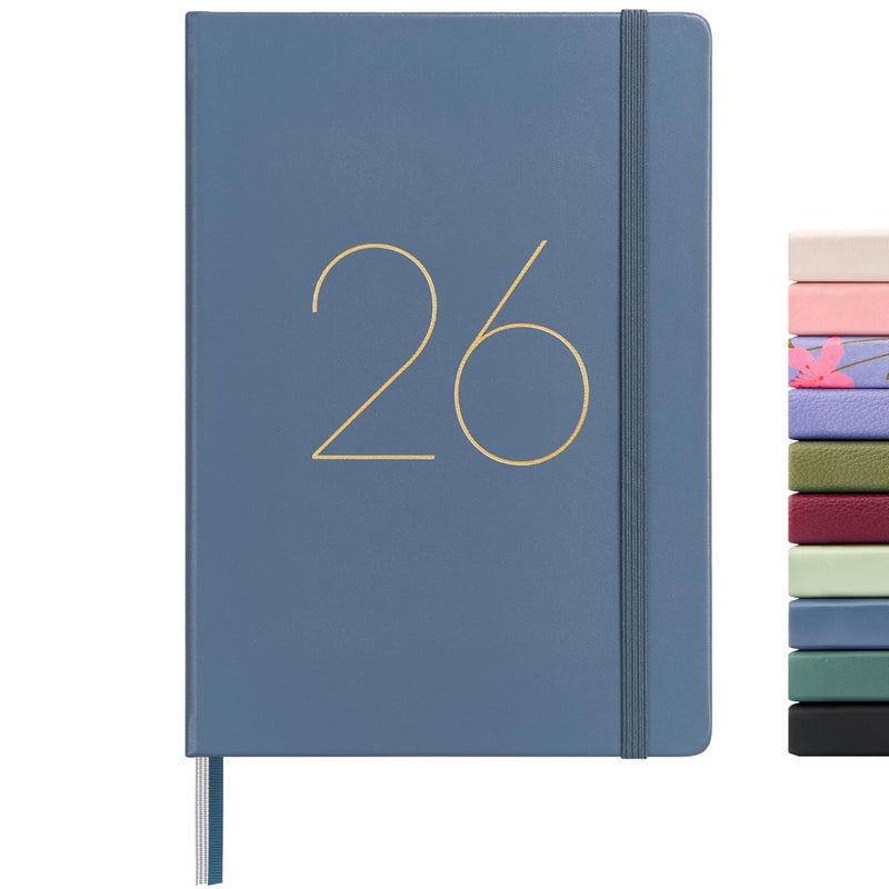 &And Per Se And Per Se 2026 Planner, 15 Months Hardcover Daily, Weekly & Monthly Planner, A5 size, 100GSM Thick Paper, Back Pocket, 5.7" x 8"(Dark Blue) - Image 1