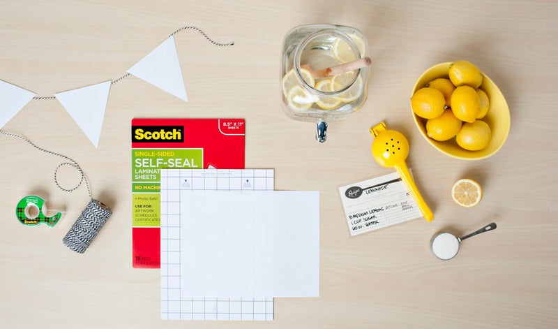 Scotch Self-Seal Single-Sided Laminating Sheets, Letter Size 9 in x 12 in, 10-Pack - Image 5