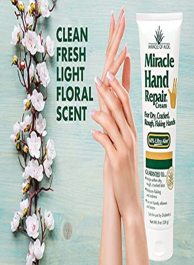 Miracle of Aloe 'S Miracle Hand Repair Cream (8 Oz Pack Of 2)  - Image 4