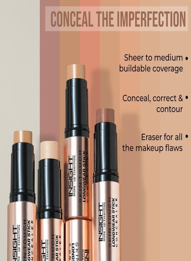 INSIGHT Skin Touch Longwear Concealer | Creamy Formula | Long Lasting | Waterproof | Lightweight | Buildable Coverage | Infused with Coffee Seed Oil & Mango Butter - (MNY16) 5g - Image 4