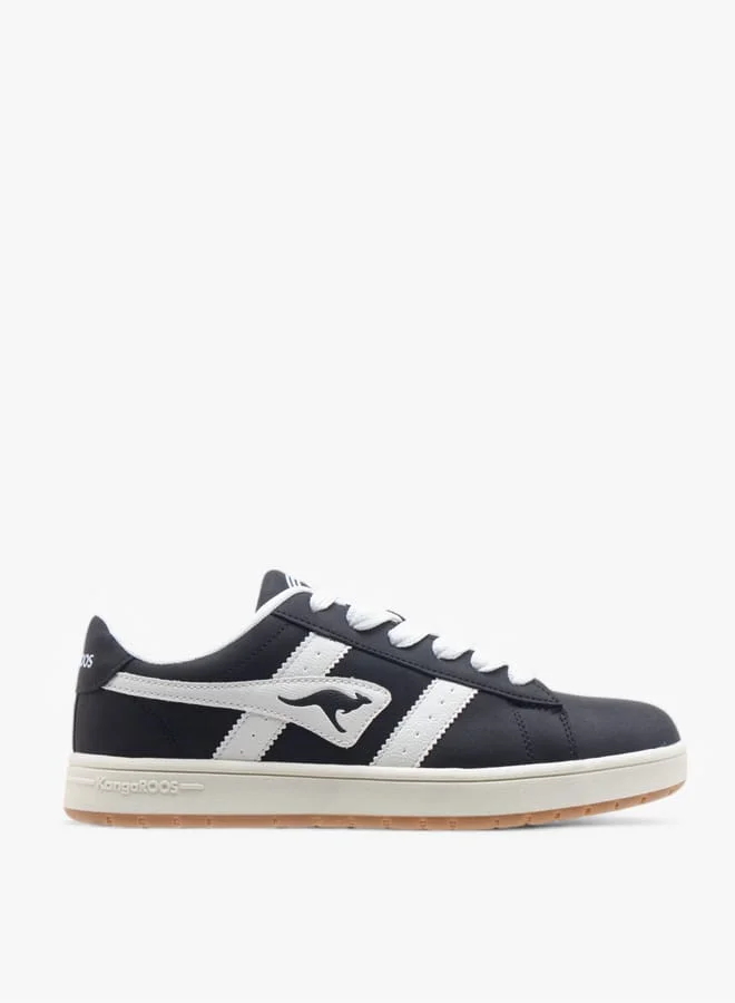 Men's Logo Detail Sports Shoes with Lace-Up Closure