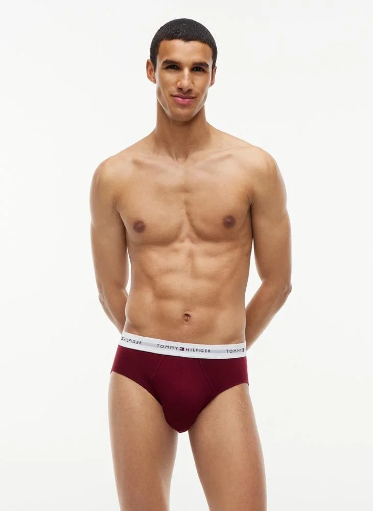 Tommy Hilfiger  3-Pack Signature Logo Contrast Waistband Briefs for Men | Best Price UAE