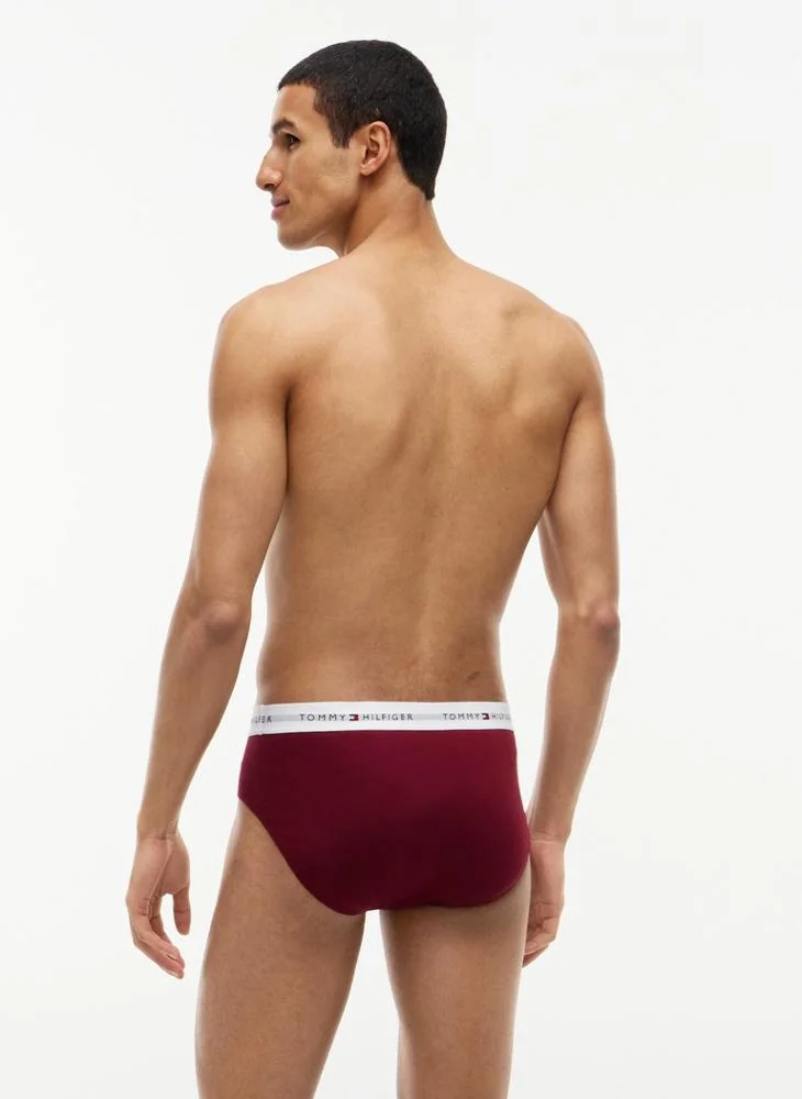 Tommy Hilfiger  3-Pack Signature Logo Contrast Waistband Briefs for Men | Best Price UAE