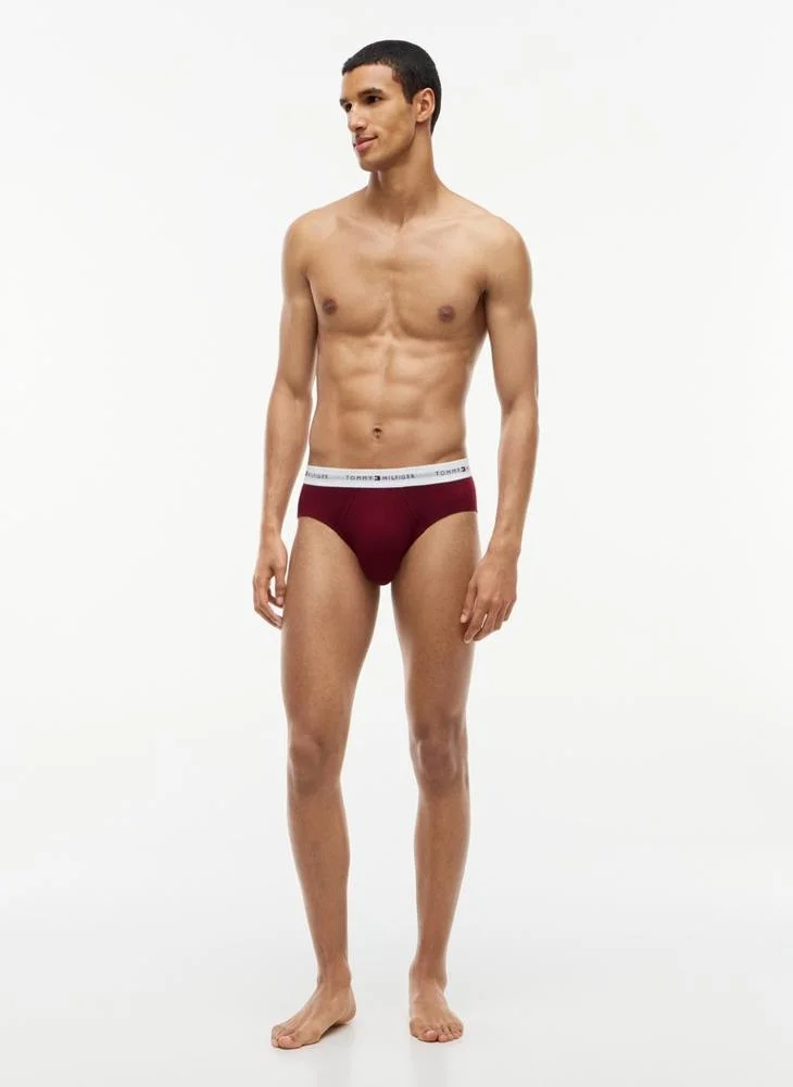 Tommy Hilfiger  3-Pack Signature Logo Contrast Waistband Briefs for Men | Best Price UAE
