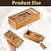 Yilloog 4 Pcs Christmas Wooden Puzzle Box with Hidden Compartments Gift Card Wooden Money Box for Cash Gift Secret Brain Teaser Puzzle Case for Adults Intelligence Camouflage Your Cash Money Holder - Image 4