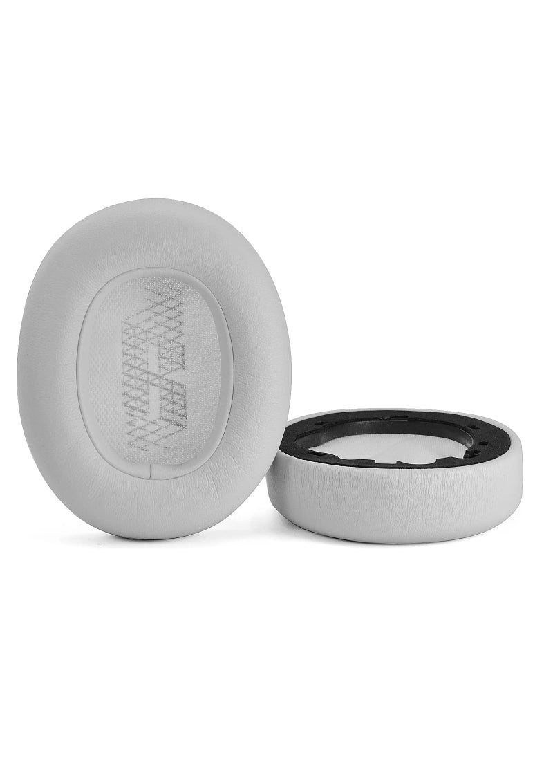 KASTWAVE - Live 650 BTNC E65BTNC Ear Cushion Memory Foam Ear Pads Replacement Compatible with JBL E65 E65BTNC / Duet NC/Live 650BTNC Live 660 BTNC Headphones (White) - Image 1