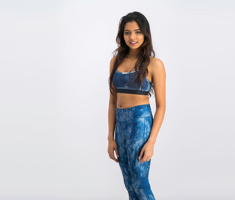 Reebok حمالة صدر رفيعة للنساء كروس فيت، زرقاء - Image 3