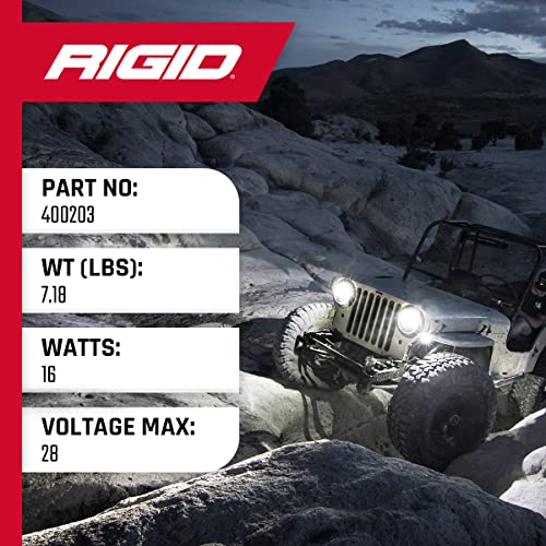 RIGID INDUSTRIES Rock Light Kit 4 Cool White For Night Crawling and Off Road Vehicles - Image 5