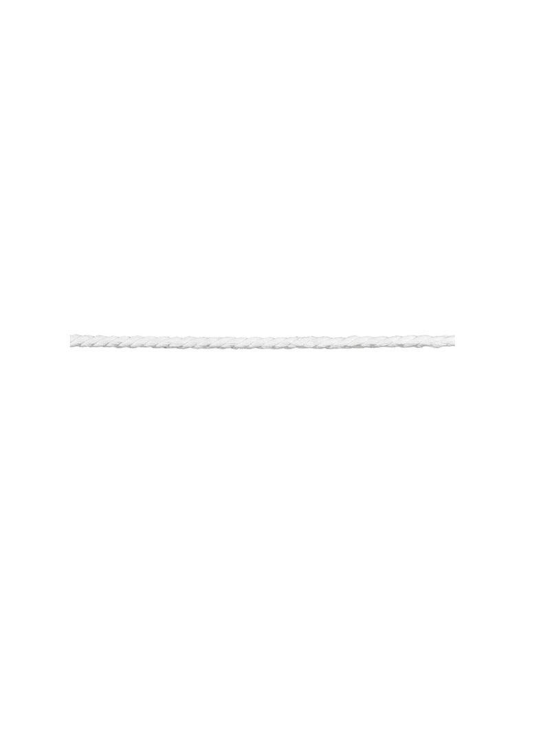 Cotton Cable Cord Trim 1/4in White - Image 1