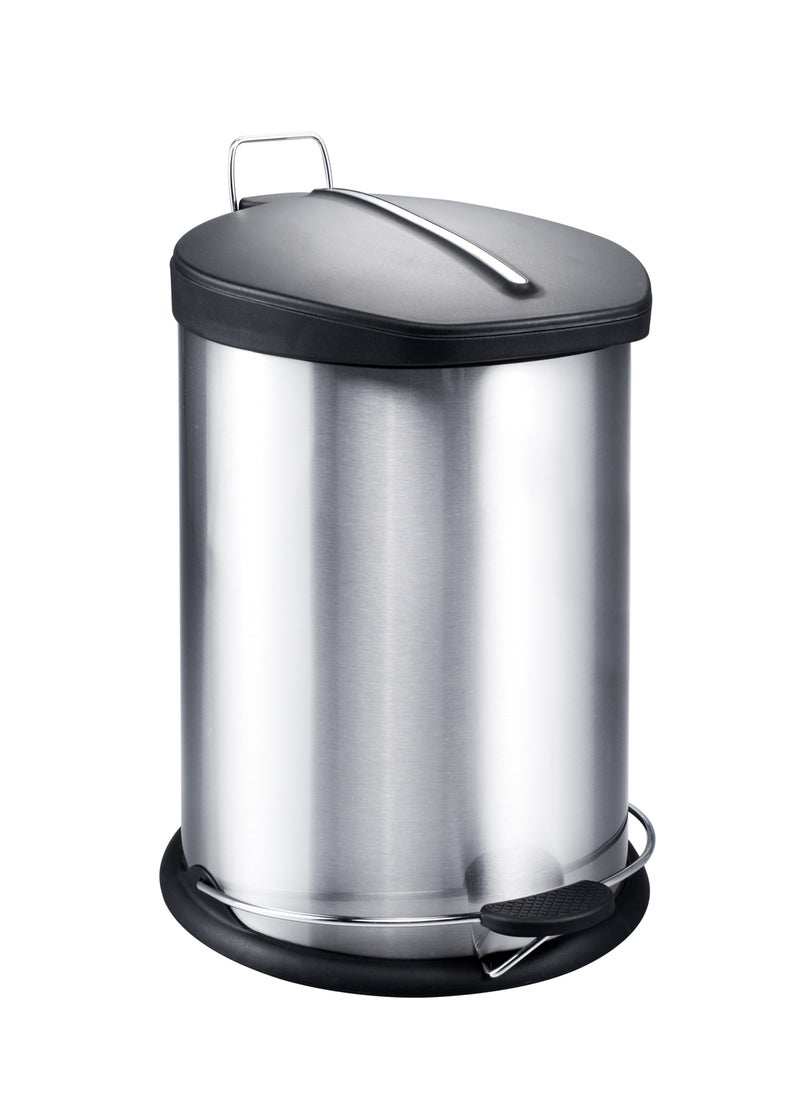 Home Maker 5L Stainless Steel Step Bin – Compact, Soft-Close Lid, Fingerprint-Resistant, Hands-Free Pedal for Home & Office  - Image 1