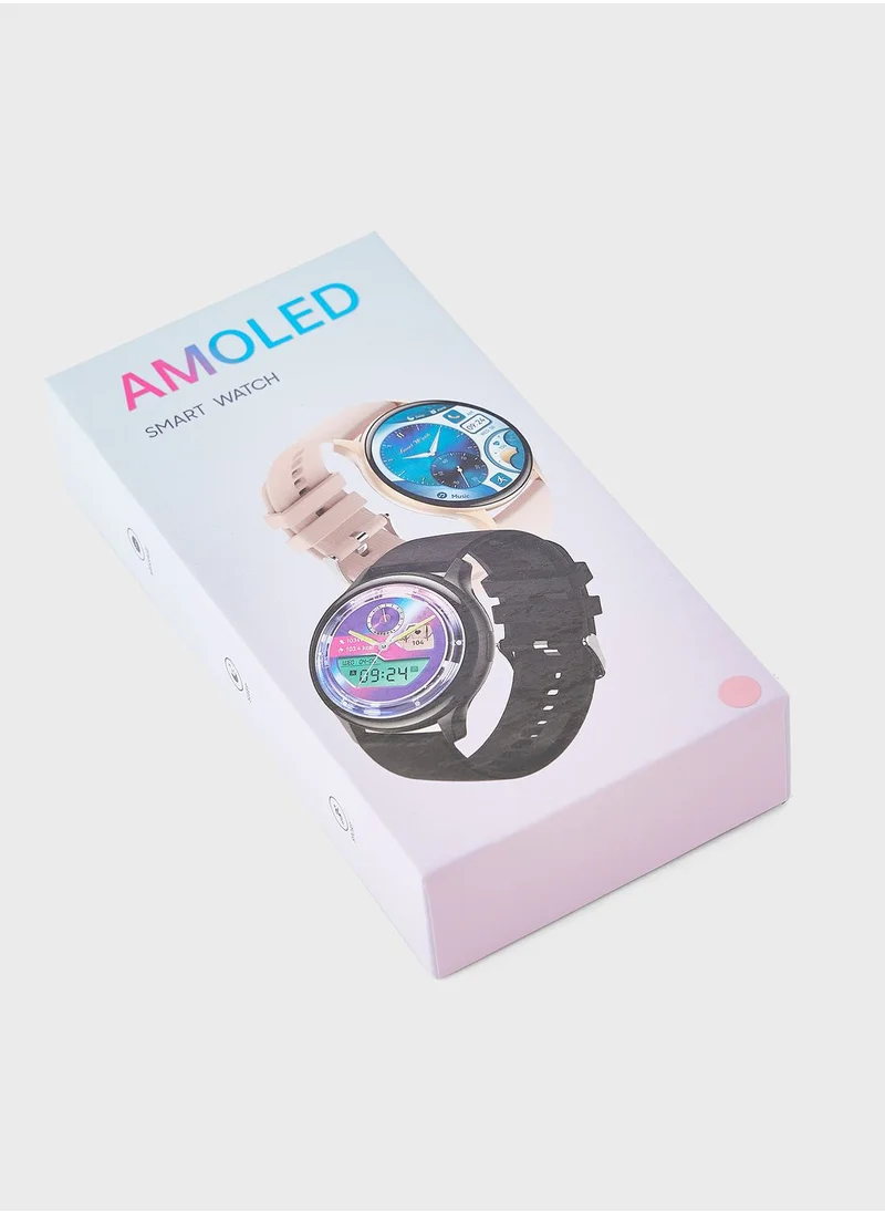 Ginger Amoled Smartwatch With Bluetooth Call,Multiple Health & Fitness Features
