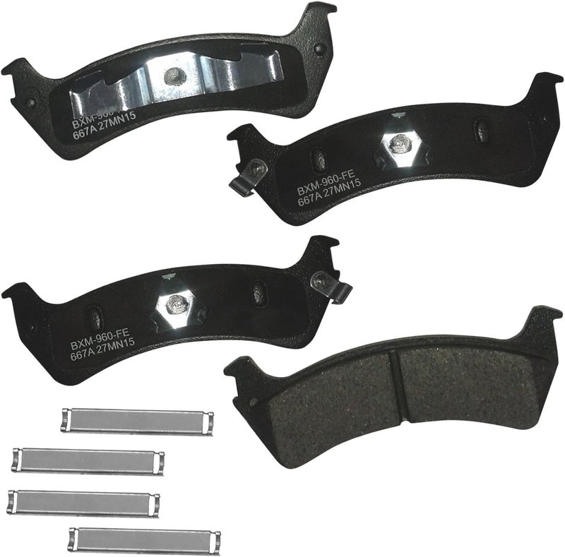 Bendix Premium SBM667A Semi-Metallic Rear Brake Pads for Ford Explorer Sport Trac 2005-2004 - Image 1