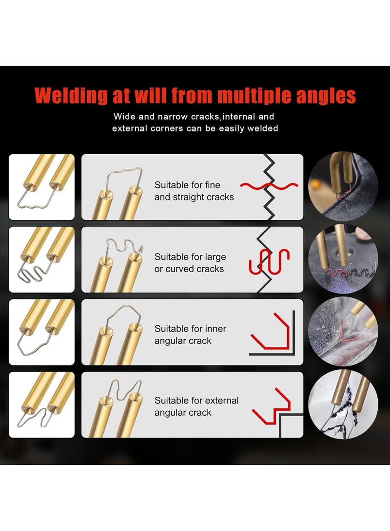 KIIUMI Plastic Welding Kit&Plastic Welder, Hot Presses Stapler Plastic Welding Car Bumper Repair Kit with 200pcs Staples, Plastics Welders Garage Tool Kit - Image 3