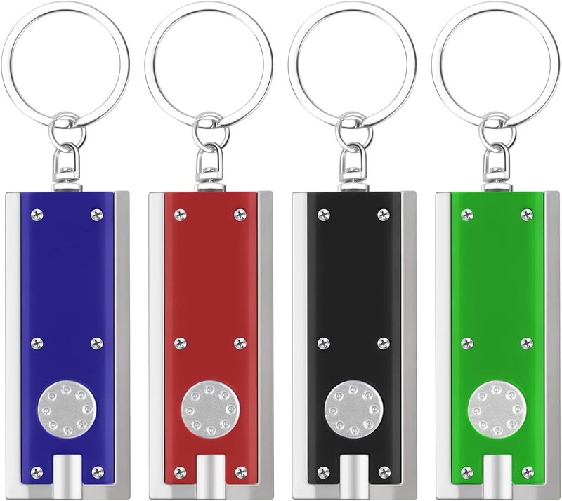 flintronic 4 Pieces Mini Keychain Torch - LED Flashlight for Outdoor Activities - Image 1