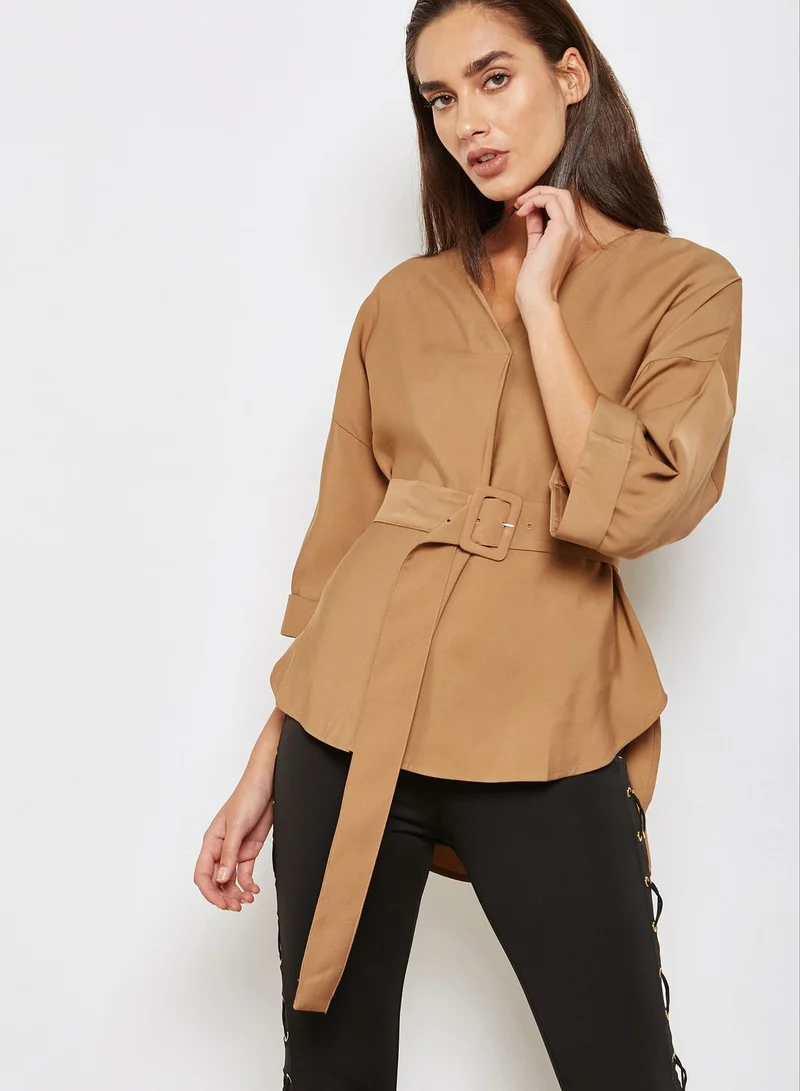 Ginger Belted Top