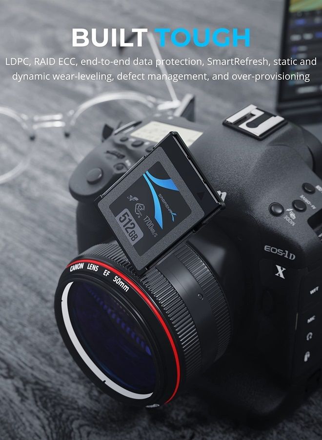 SABRENT Rocket CFX 512GB CFexpress Type B Memory Card R1700MB/s W1500MB/s (CF-XTBT-512) - Image 3