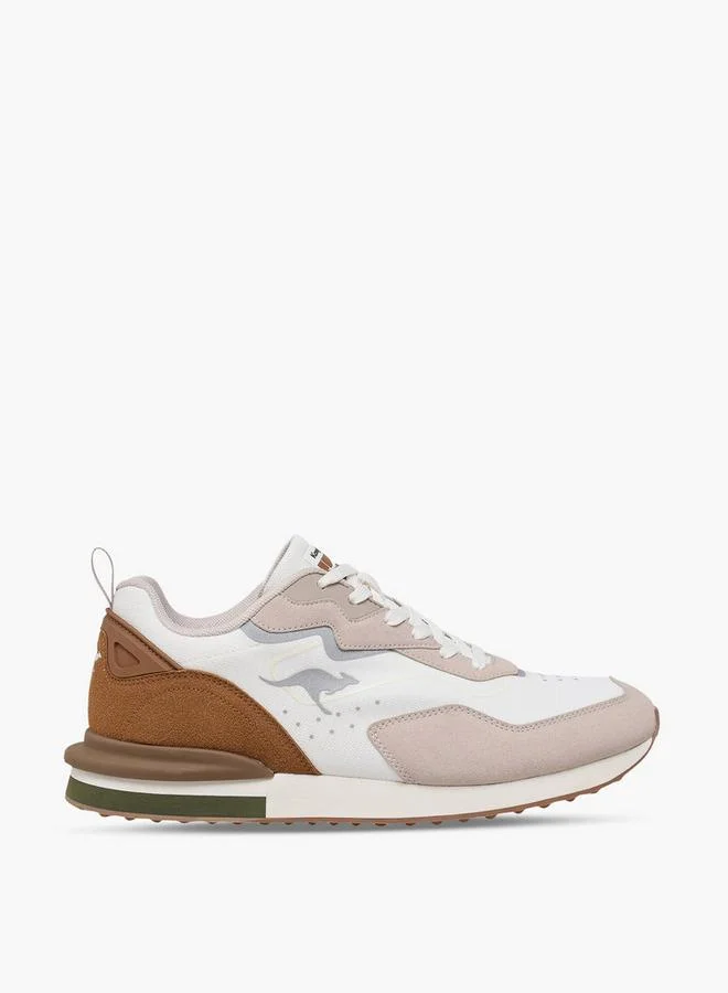 Kangaroos BEIGE Women Colourblock Lace-Up Sports Shoes for Men | Best Price UAE