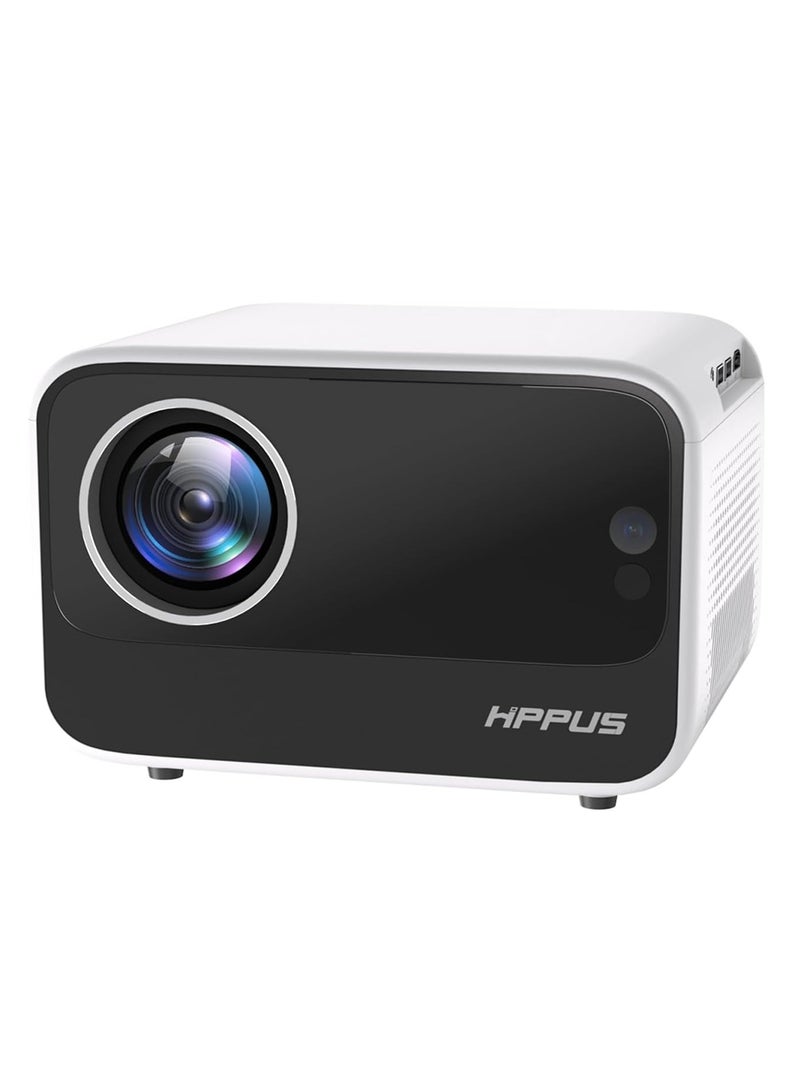 4K Projector with WiFi6, Bluetooth, FHD 1080P Native, 500 ANSI, Electric Focus, Home Cinema for iOS/Android/TV Stick, USB, HDMI  - Image 1
