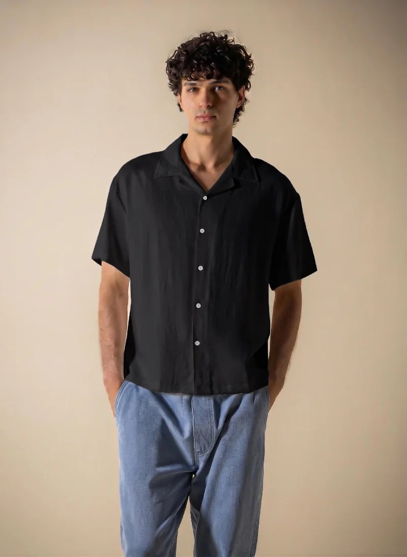 SHAPES LINEN BLEND SHIRT