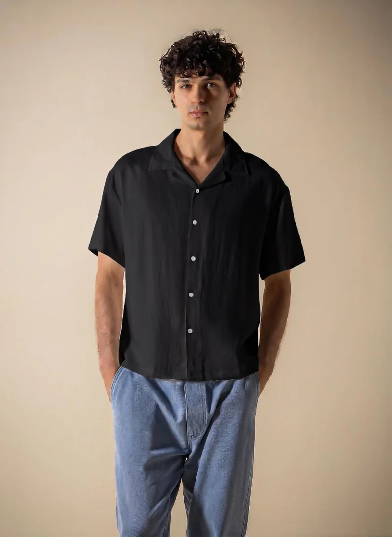 SHAPES LINEN BLEND SHIRT