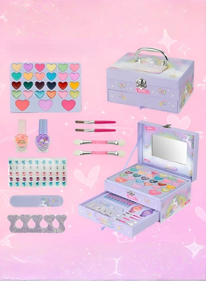Children's makeup toy set，Million Girls' Dream" Washable Children's Makeup Kit  - Image 1