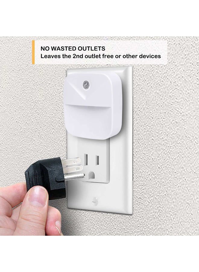 Uigos LED Night Light, Warm White Nightlight, Dusk-to-Dawn Sensor, Bedroom, Bathroom, Kitchen, Hallway, Stairs, Energy Efficient, Compact, 6-Pack - Image 3