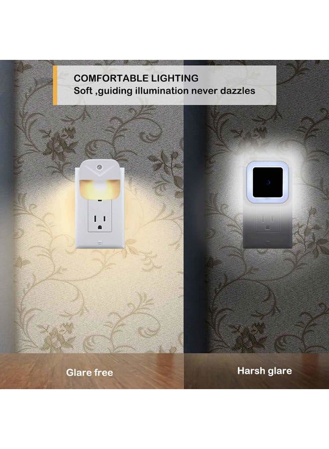 Uigos LED Night Light, Warm White Nightlight, Dusk-to-Dawn Sensor, Bedroom, Bathroom, Kitchen, Hallway, Stairs, Energy Efficient, Compact, 6-Pack - Image 2