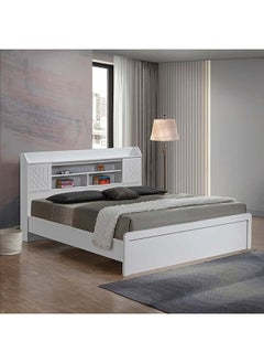 Home Box Kulltorp Nexa King Bed with Door and Open Shelf Storage 224 x 110 x 187.5 cm  - Image 1