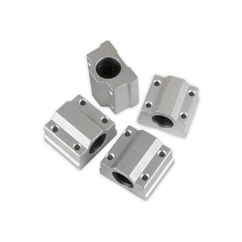 CHUANGNENG Linear Motion Slide Bushing 10mm(.39inch) Dia and 600mm(23.62inch) Horizontal Solid Metal Round Rod with Shaft Support Set of 10 - Image 4