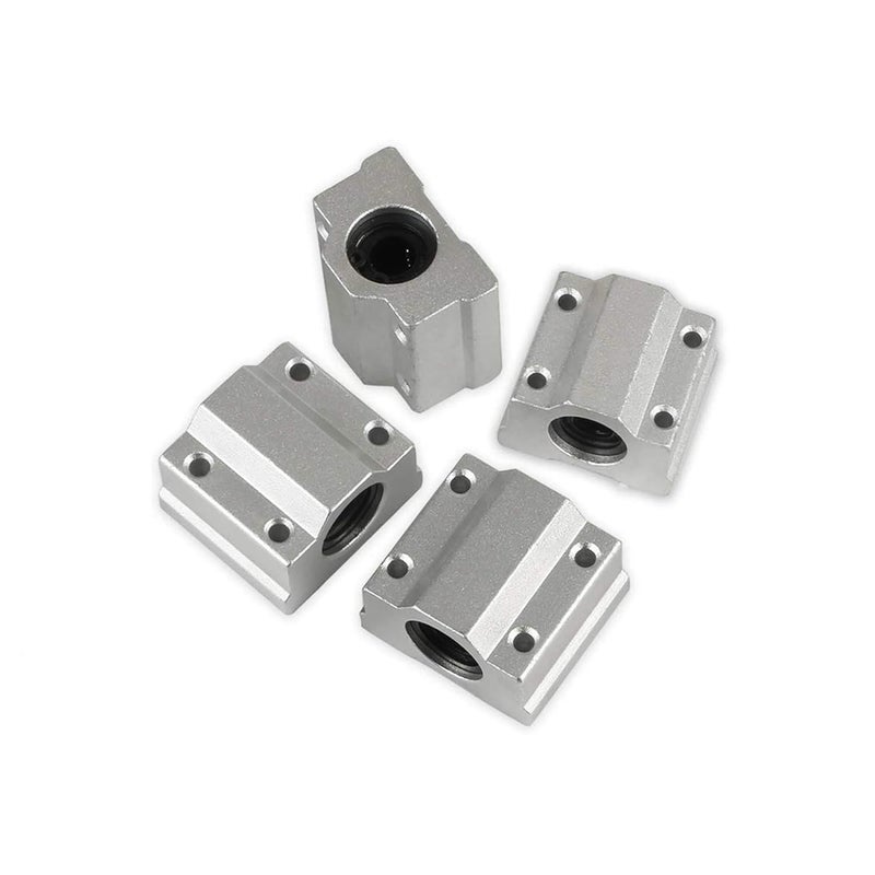 CHUANGNENG Linear Motion Slide Bushing 10mm(.39inch) Dia and 600mm(23.62inch) Horizontal Solid Metal Round Rod with Shaft Support Set of 10 - Image 3
