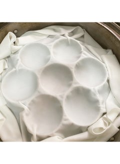 Generic 米糕泡粑垫布米馒头蒸布弹力蒸笼布发糕水塔糕定型布小白糕不粘布-尺寸:10个圆圈（直径7*高2CM）送蒸布  - Image 1