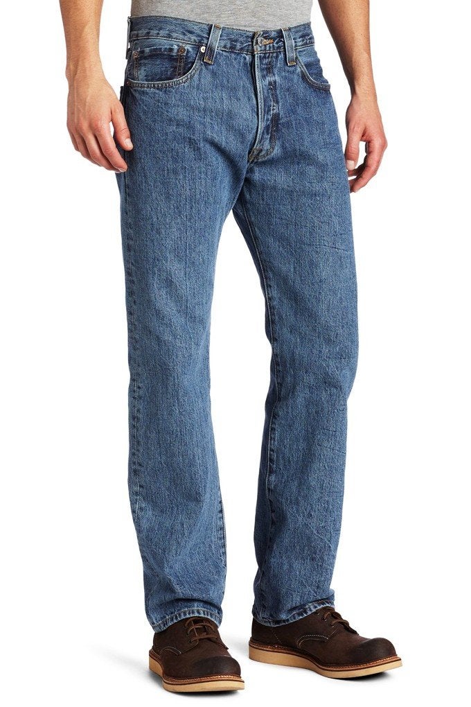 Levi's Men's 501 Original Fit Jeans (Also Available in Big & Tall), Medium Stonewash, 34W x 34L - Image 1