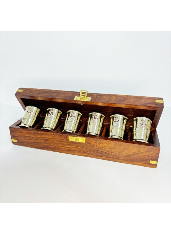 Rustic Charm Wooden Box Shot Glass - Image 4