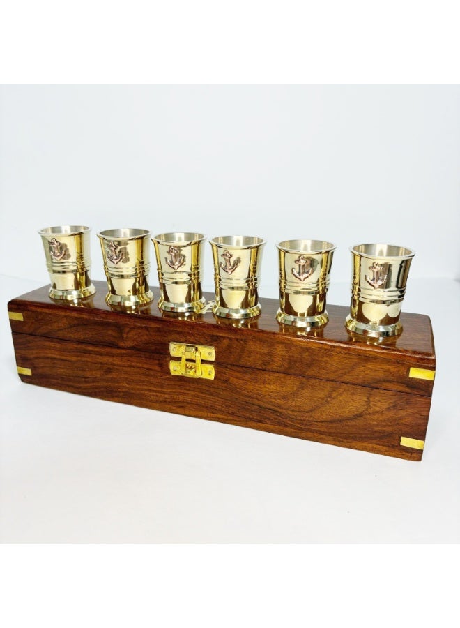 Rustic Charm Wooden Box Shot Glass - Image 2