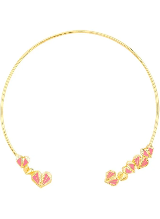 فويلا Mi Amore Geometric Motifs Open Style Necklace