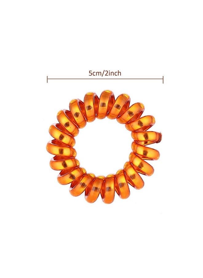 Fameza Fameza Rubber Spiral Ponytail Holder For Women (Multicolour) Set Of 3 By Fameza  - Image 5